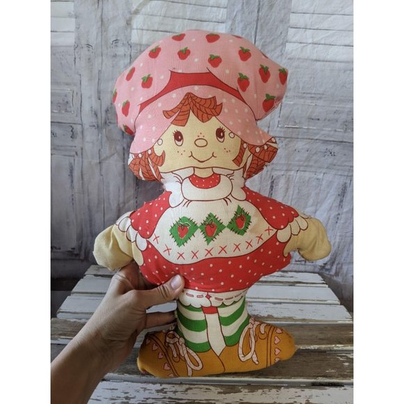 Strawberry Shortcake Other - Vintage Strawberry Shortcake Large Doll Pillow Fab